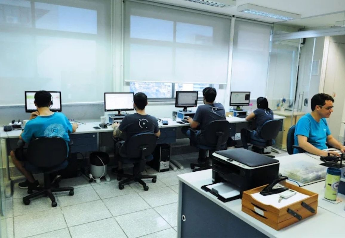Sala de operação da Task em Belo Horizonte